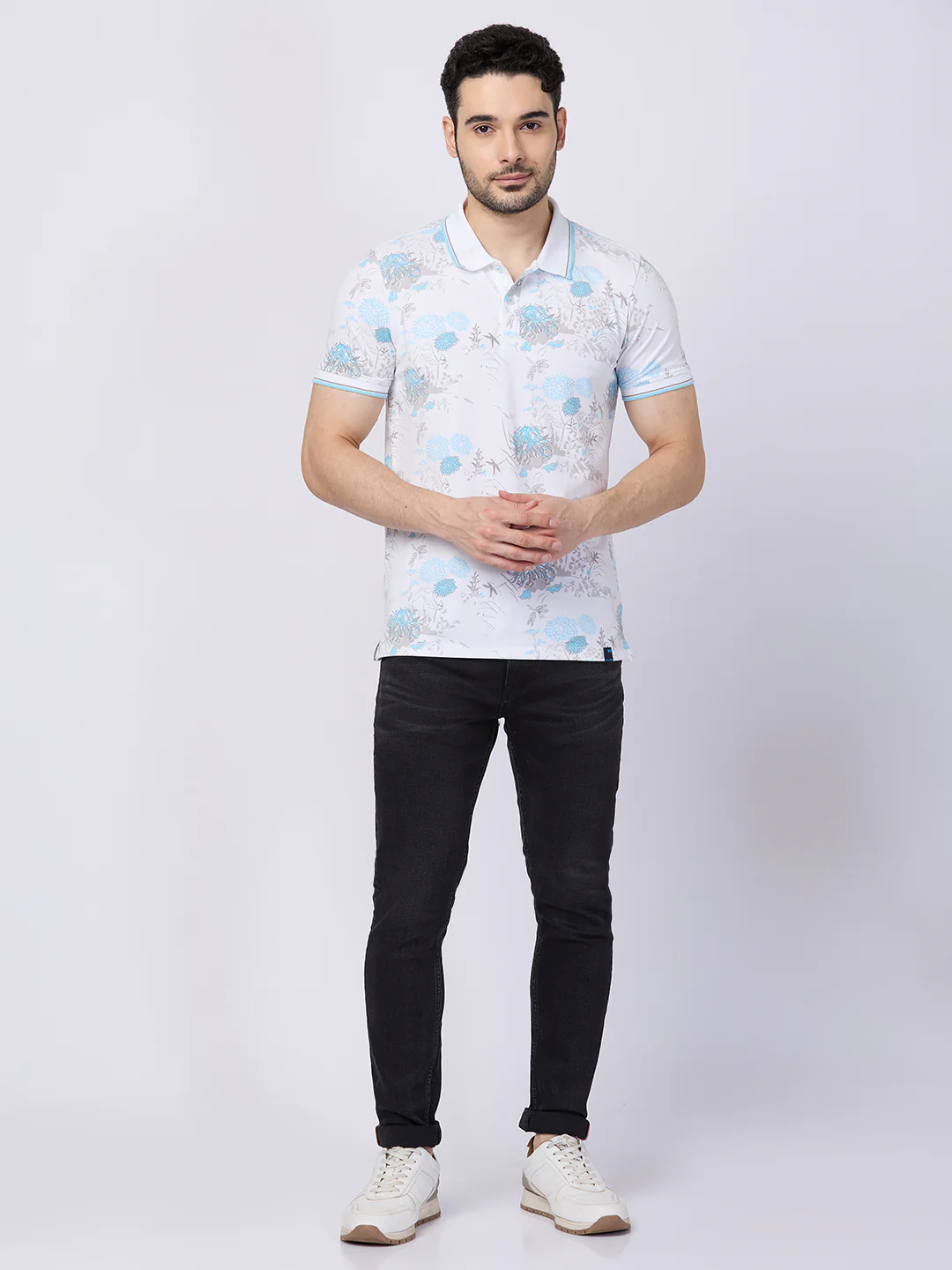 Killer Men White Printed Slim Fit T-Shirts - Image 4