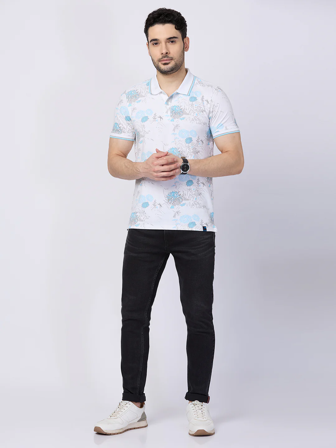 Killer Men White Printed Slim Fit T-Shirts - Image 8