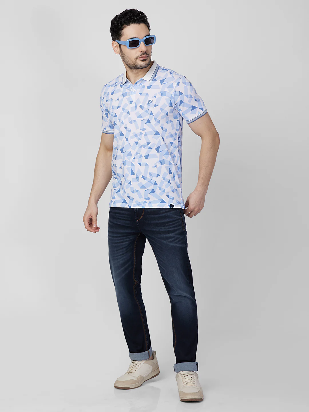 Killer Men White Printed Slim Fit T-Shirts - Image 7