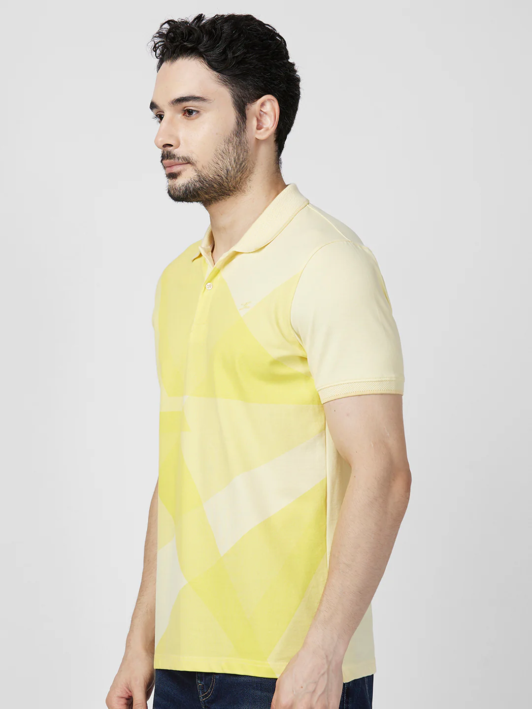 Killer Men Yellow Printed Slim Fit T-Shirts - Image 5