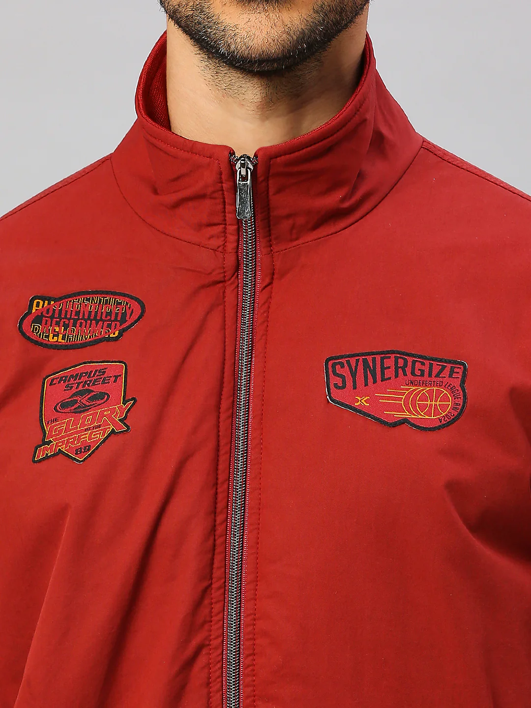 Killer Men Red Polo Neck Jackets - Image 8