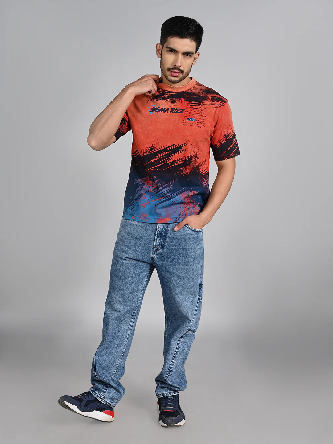 Killer Men Red Printed Round Neck T-Shirts - Image 3