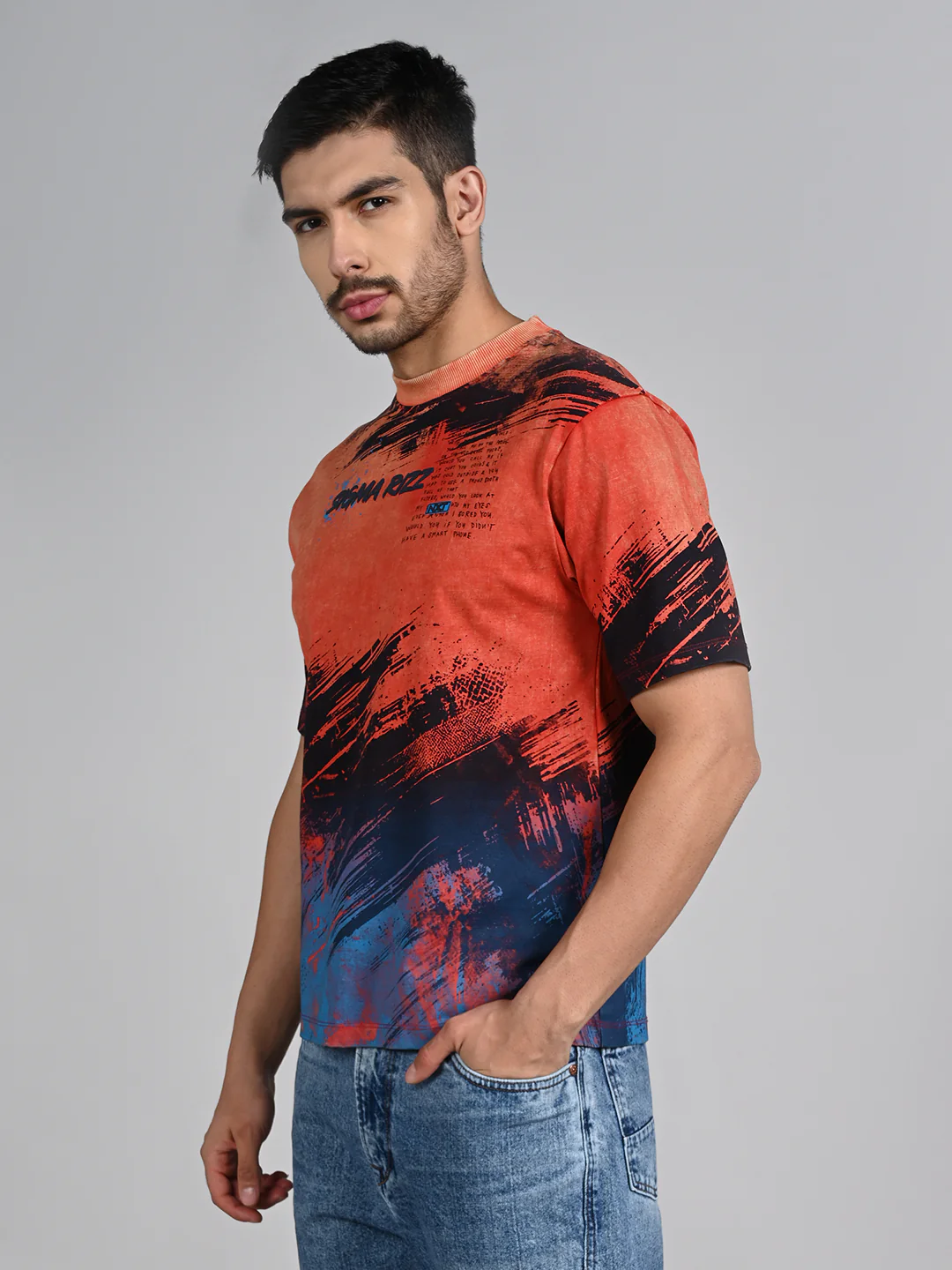 Killer Men Red Printed Round Neck T-Shirts - Image 5