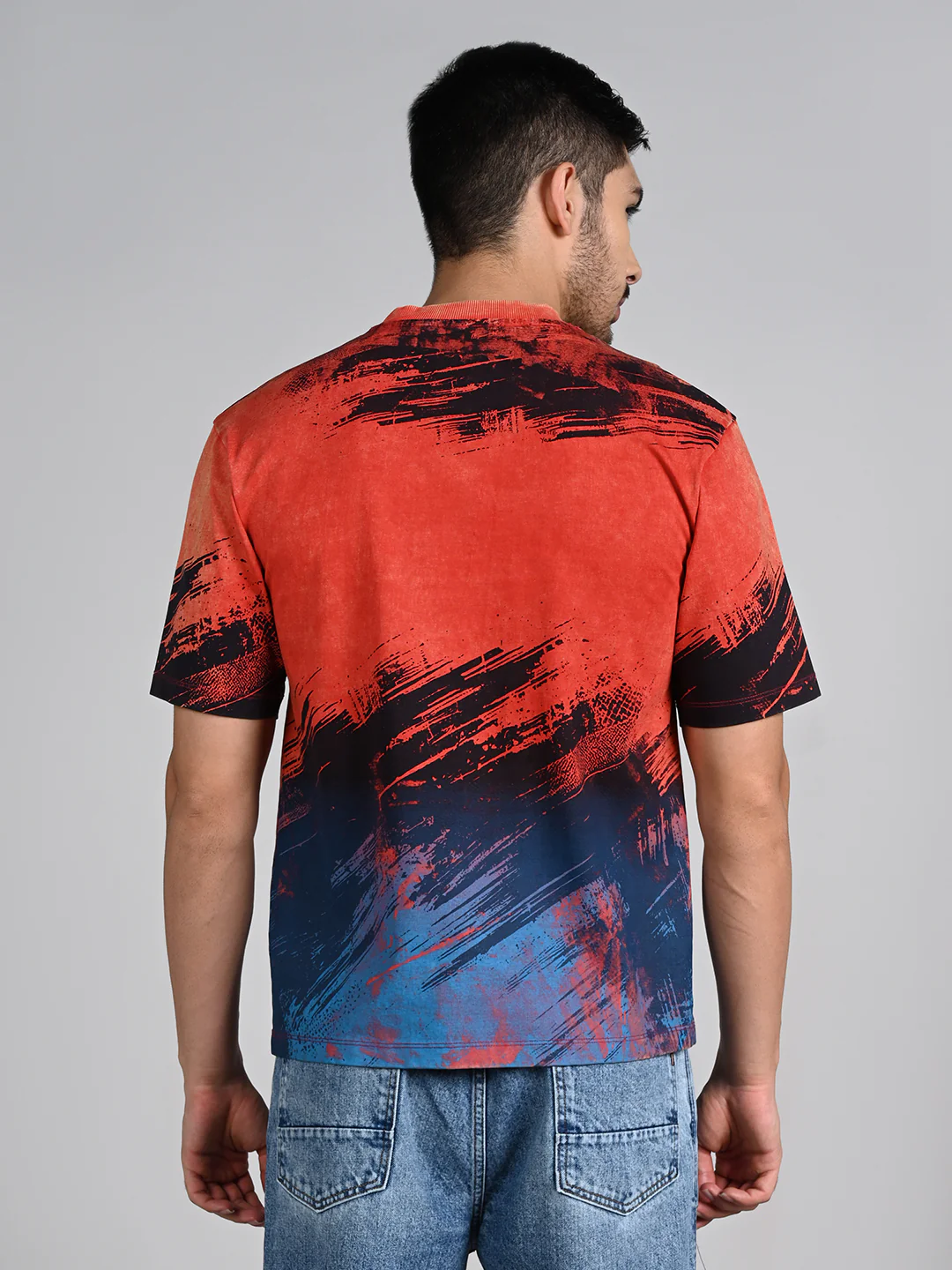 Killer Men Red Printed Round Neck T-Shirts - Image 7