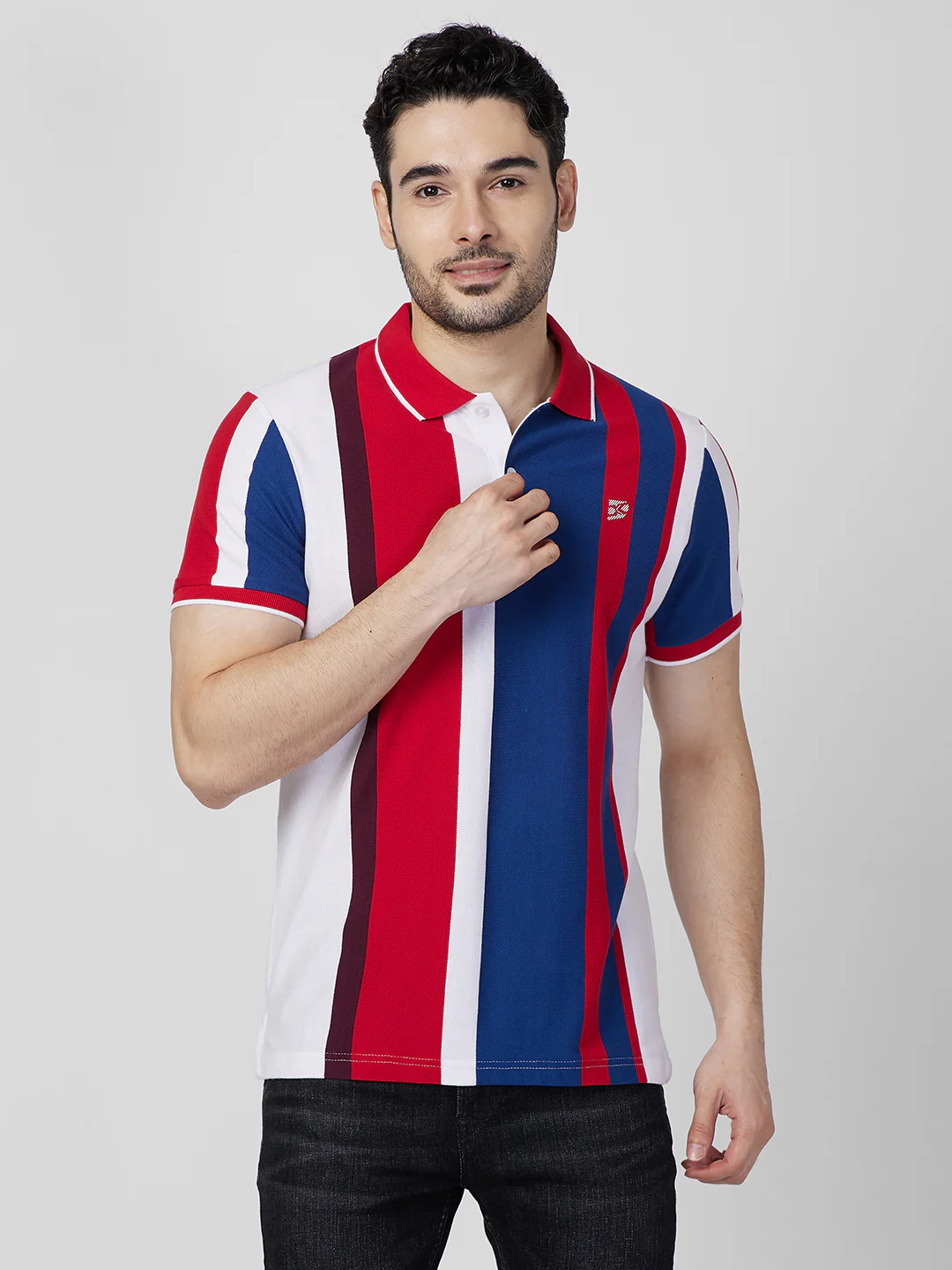 Killer Men Red Printed Slim Fit T-Shirts - Image 3