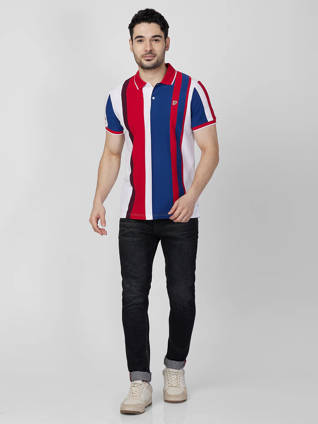 Killer Men Red Printed Slim Fit T-Shirts - Image 4