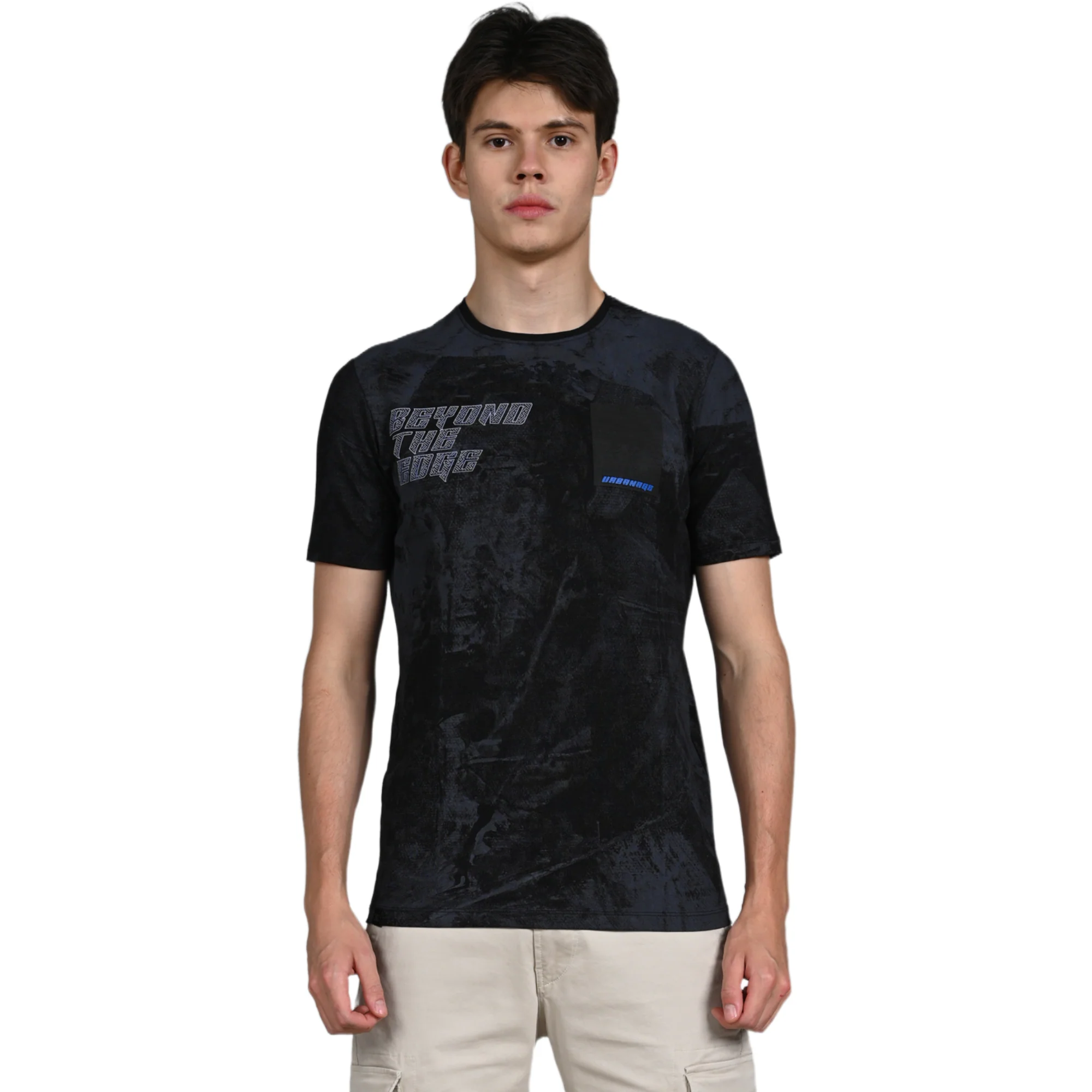 Killer Men Black Printed Slim Fit T-Shirt - Image 4