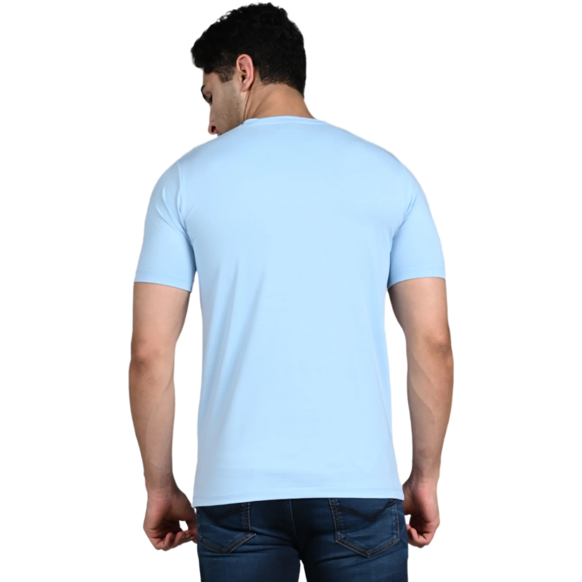 Killer Men Light Blue Printed Slim Fit T-Shirt - Image 7