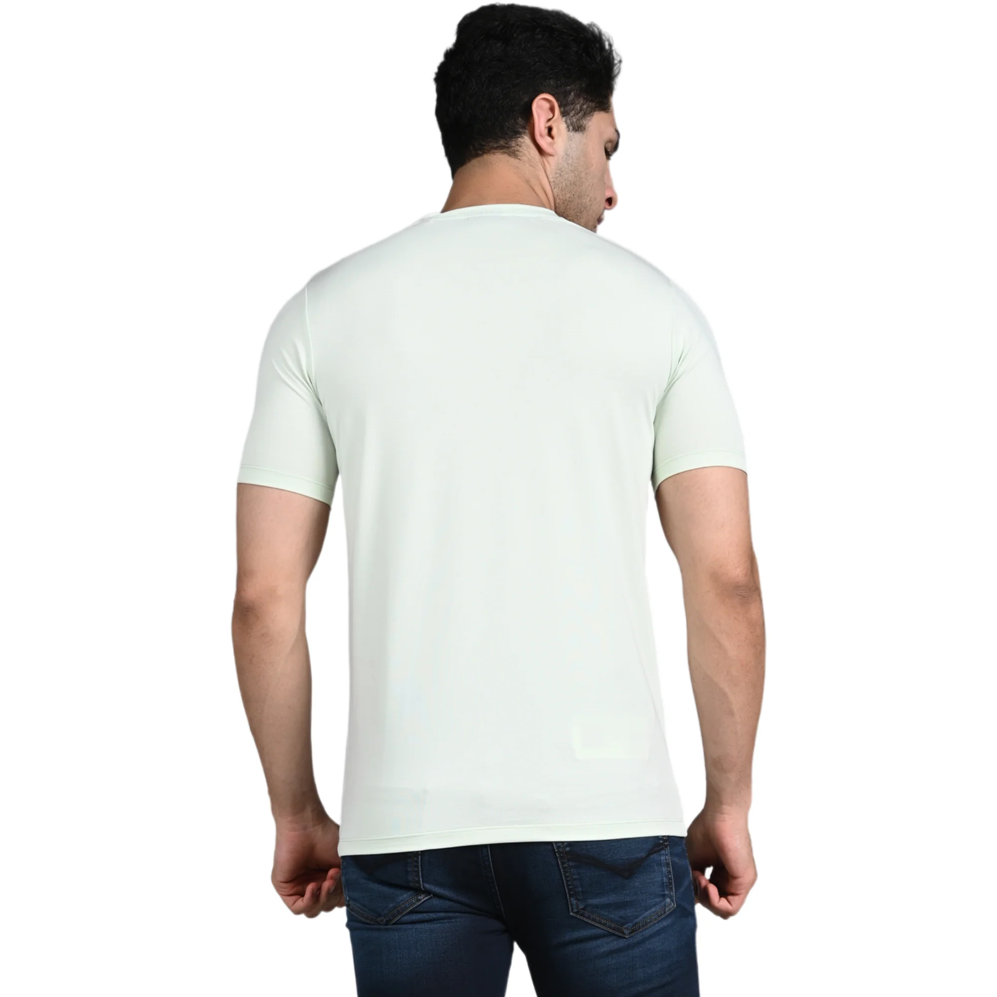 Killer Men Mint Green Printed Slim Fit T-Shirt - Image 7