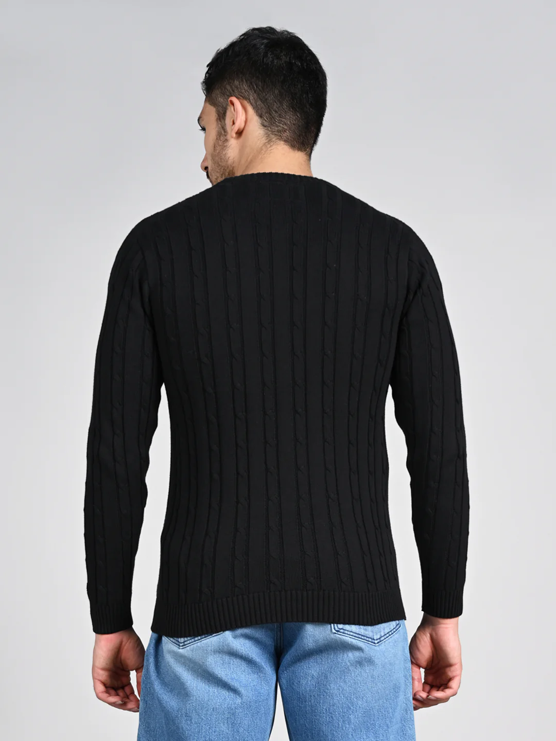 Killer Men Round Neck Balck Printed Sweaters - Image 7