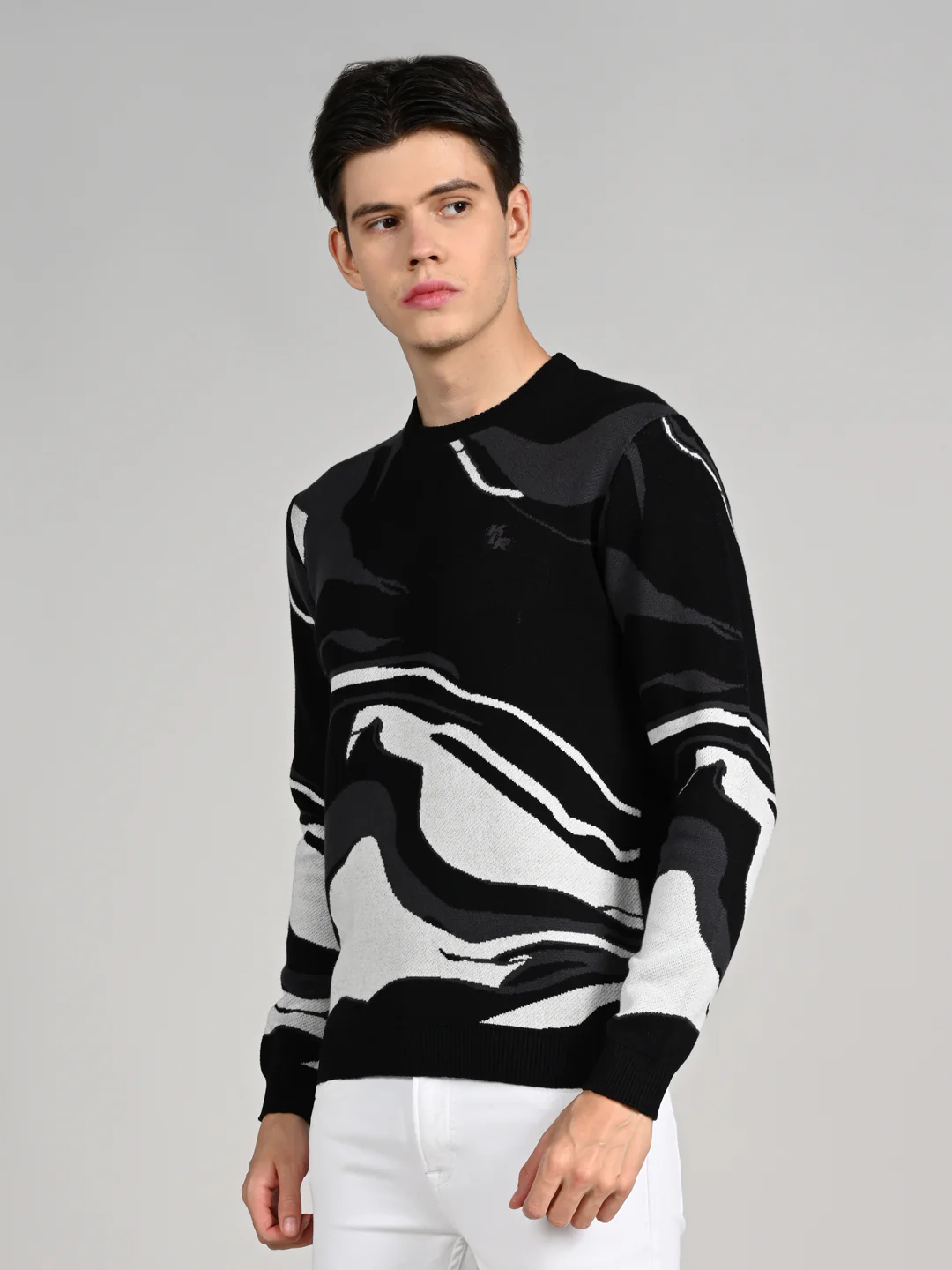 Killer Men Round Neck Balck Sweaters - Image 5