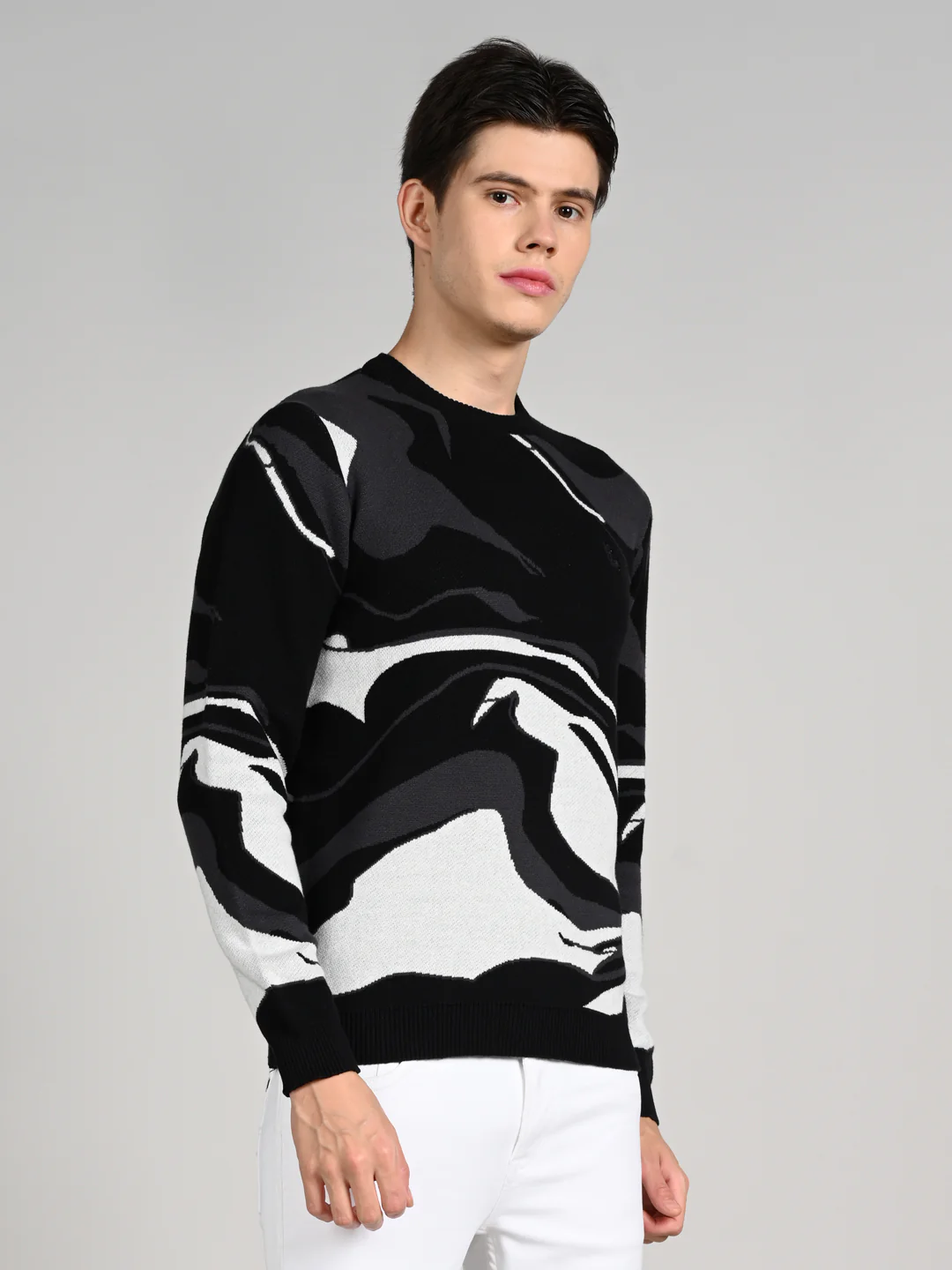 Killer Men Round Neck Balck Sweaters - Image 6