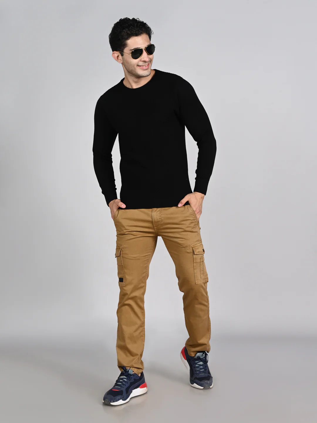 Killer Men Round Neck Balck Sweaters - Image 3