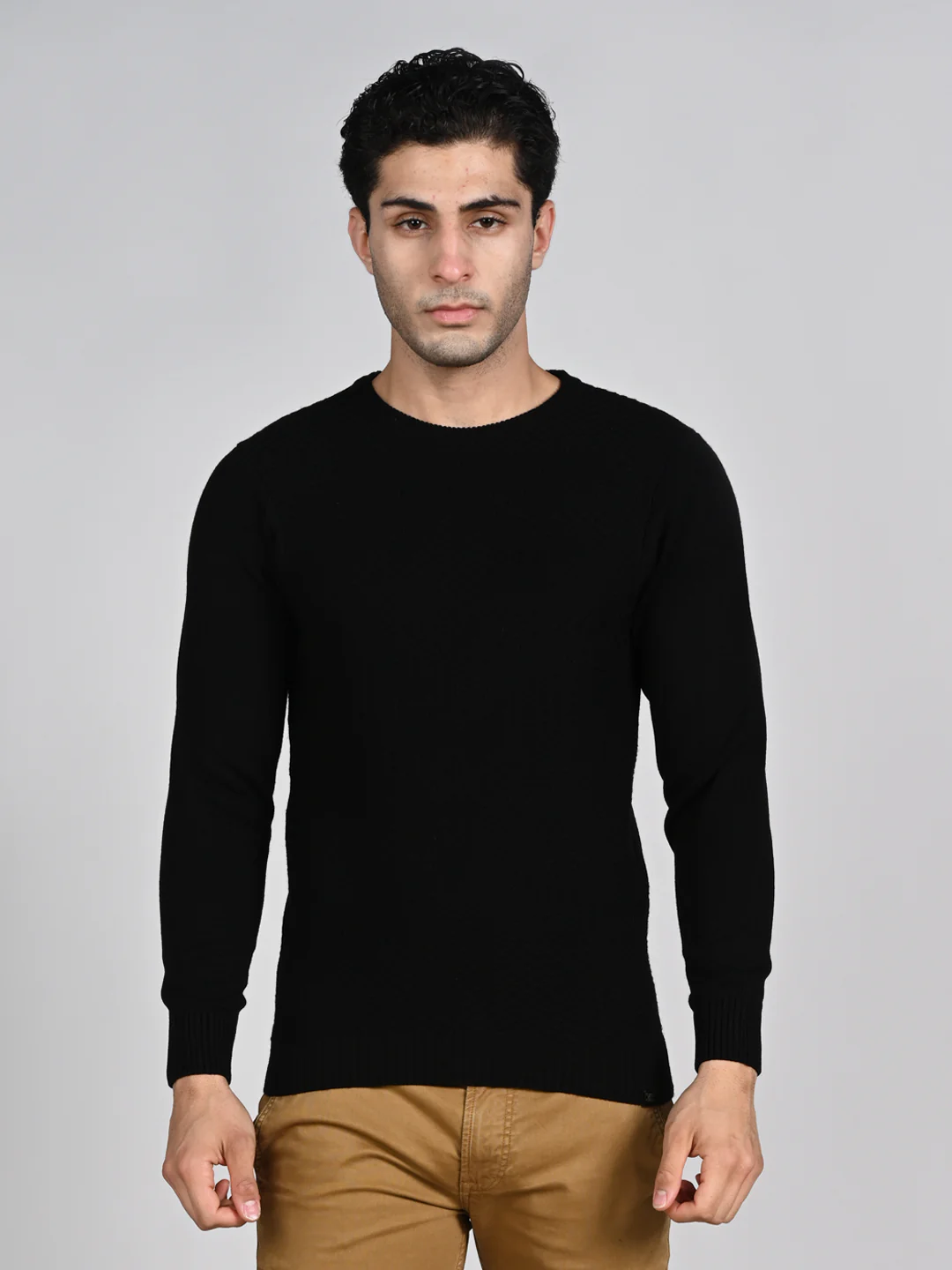 Killer Men Round Neck Balck Sweaters - Image 4