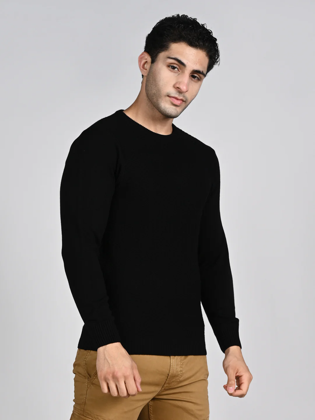 Killer Men Round Neck Balck Sweaters - Image 6