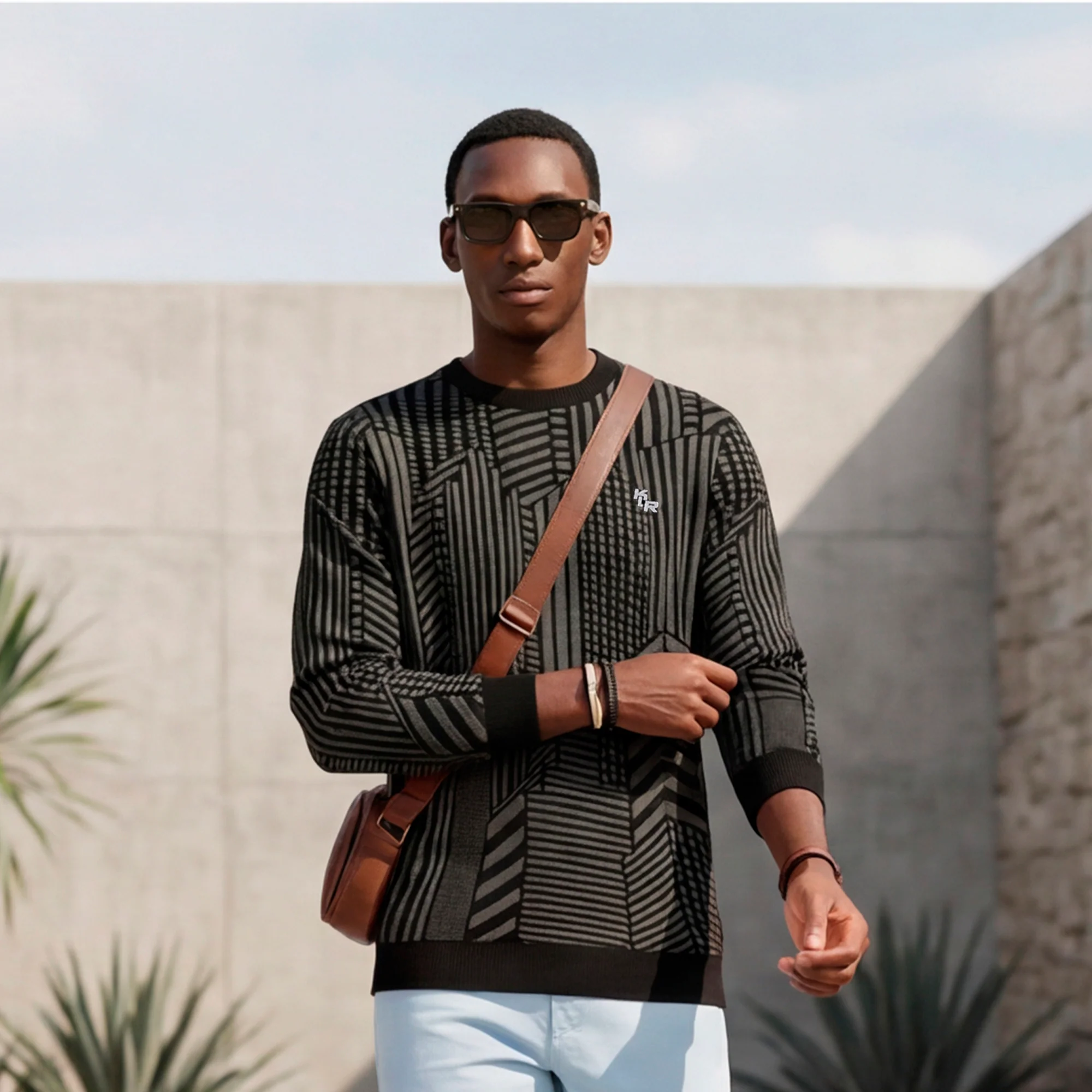 Killer Men Round Neck Balck Sweaters - Image 3