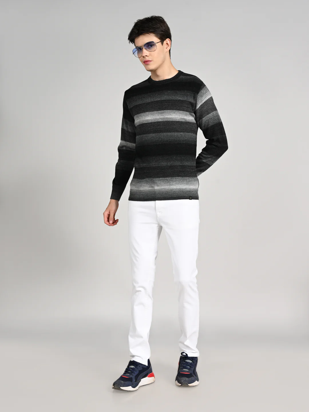 Killer Men Round Neck Balck Sweaters - Image 3