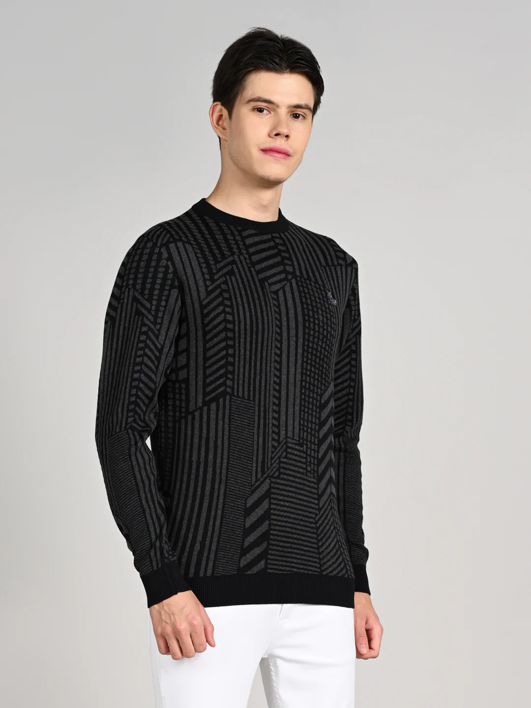 Killer Men Round Neck Balck Sweaters - Image 6