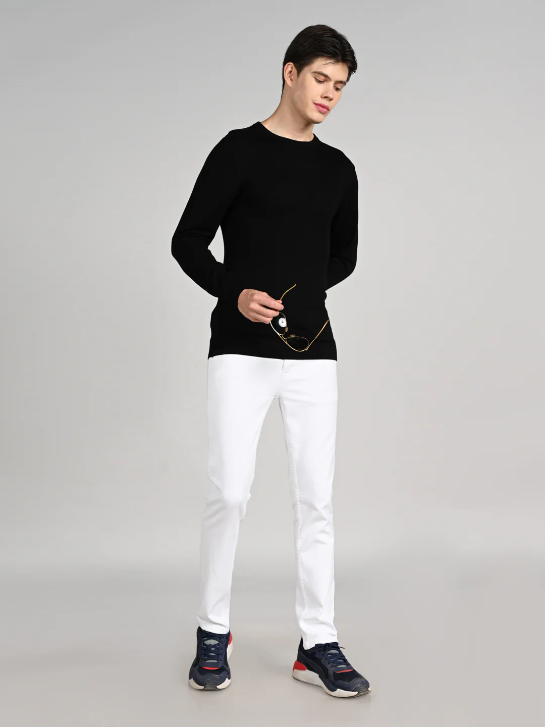 Killer Men Round Neck Balck Sweaters - Image 3