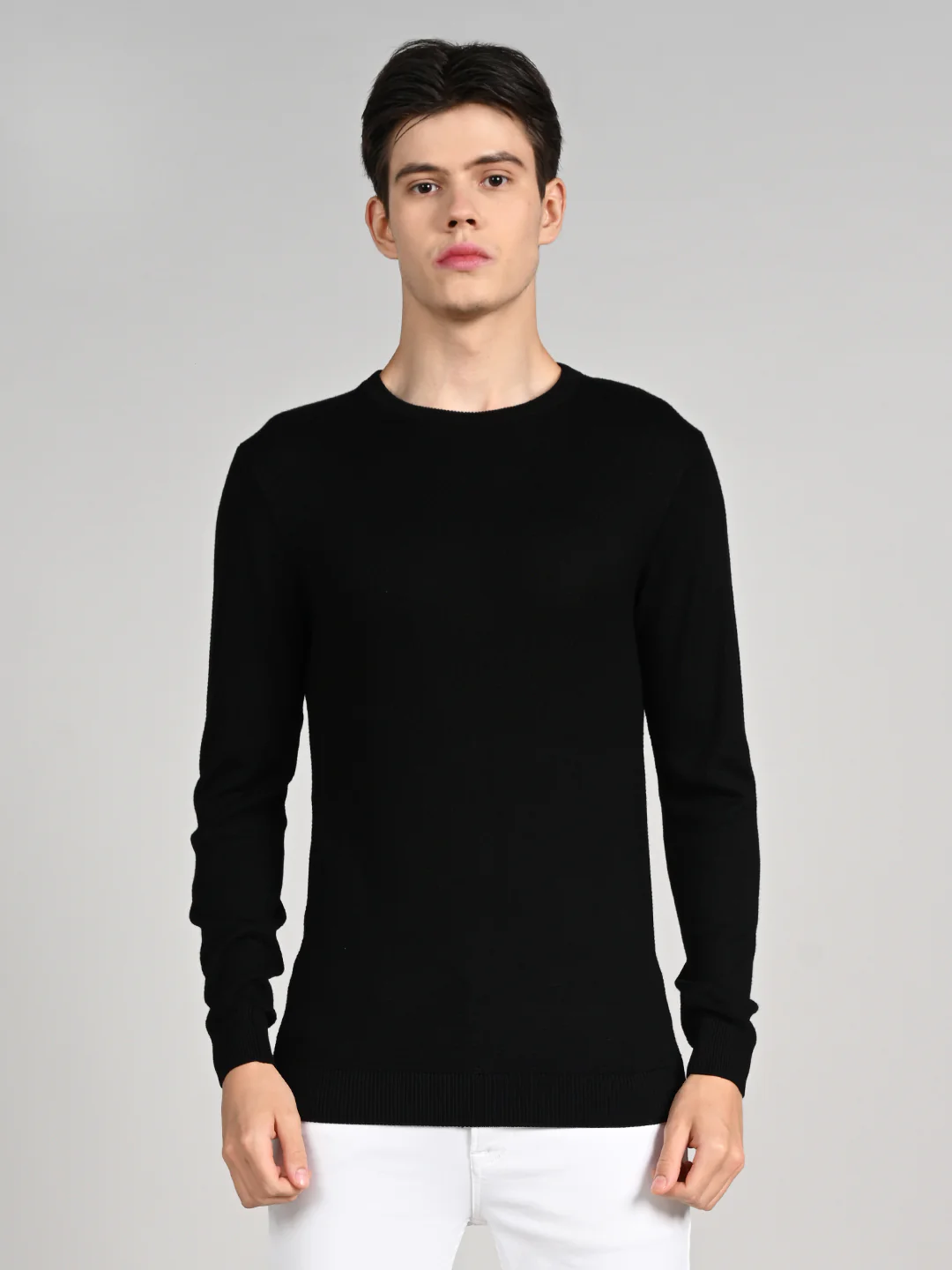 Killer Men Round Neck Balck Sweaters - Image 4