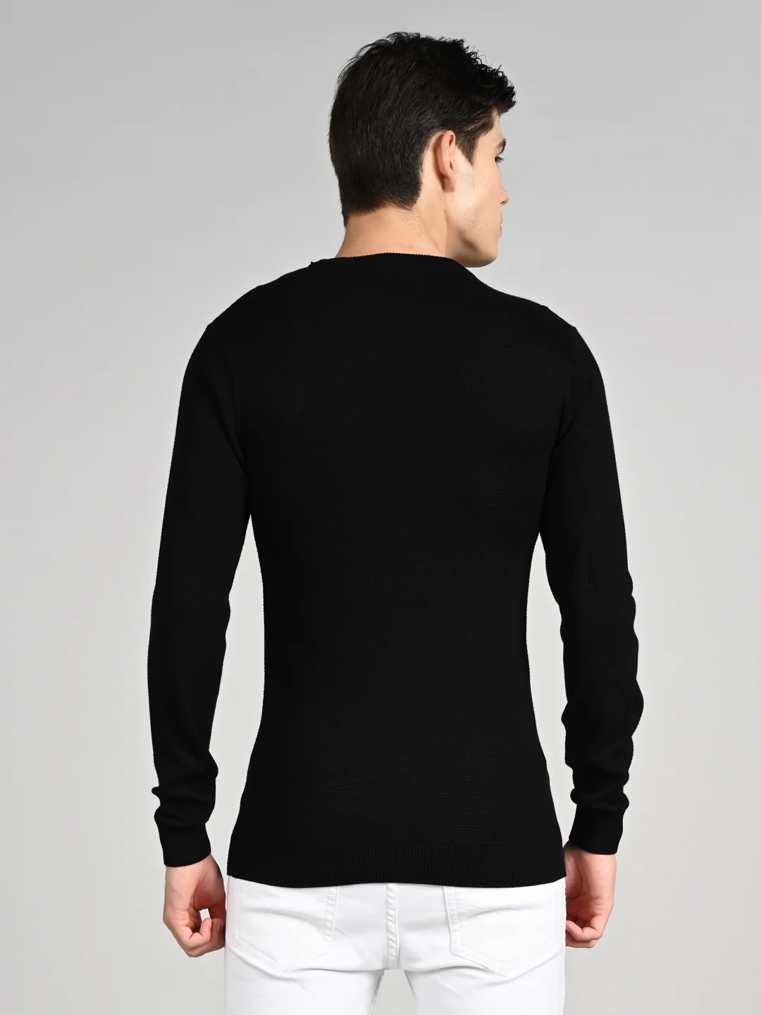 Killer Men Round Neck Balck Sweaters - Image 7