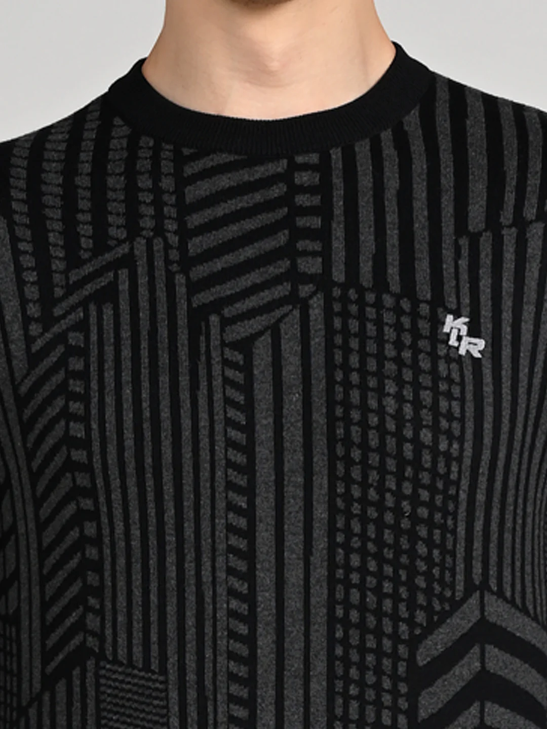 Killer Men Round Neck Balck Sweaters - Image 9