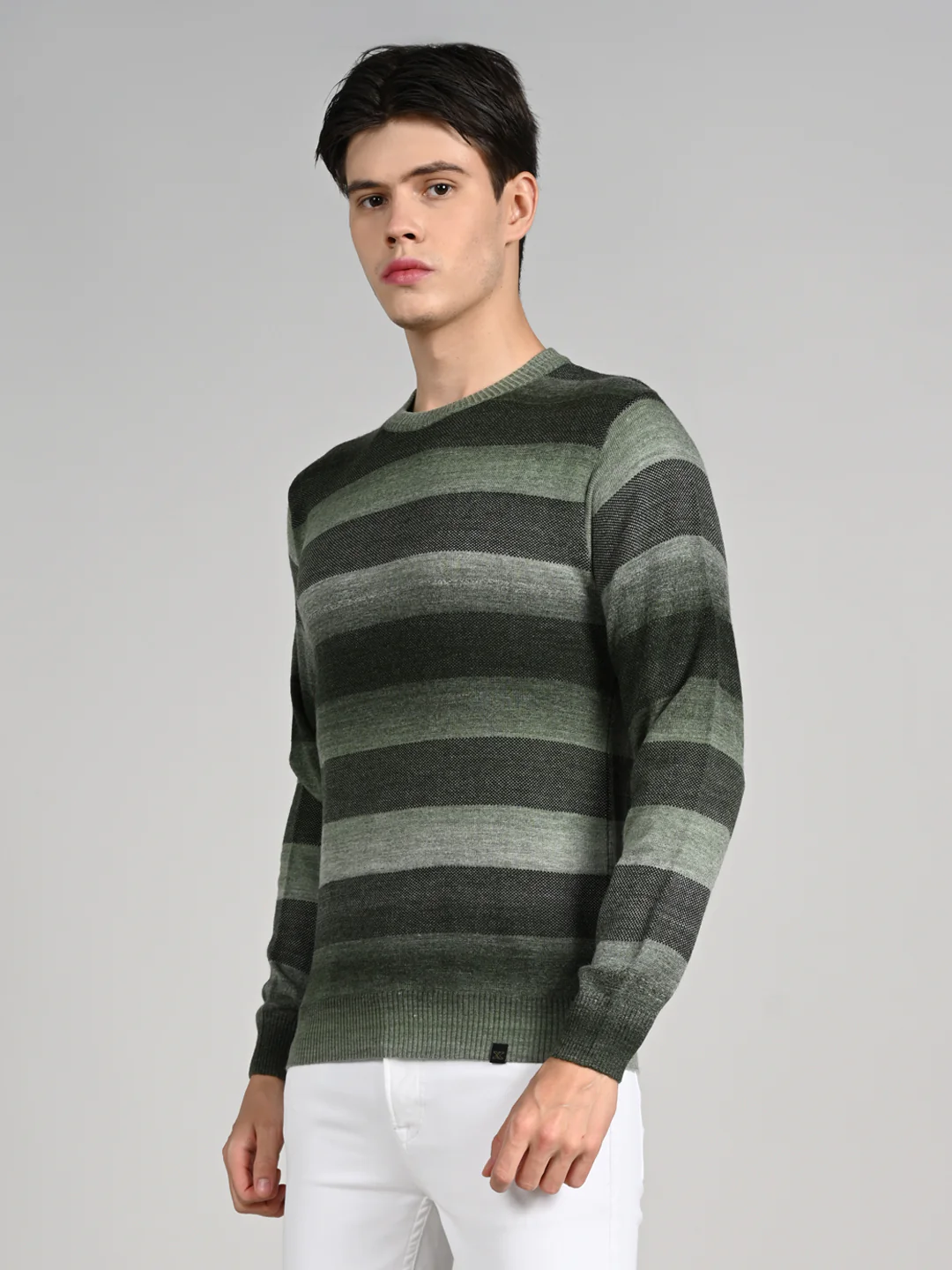 Killer Men Round Neck Green Sweaters - Image 6