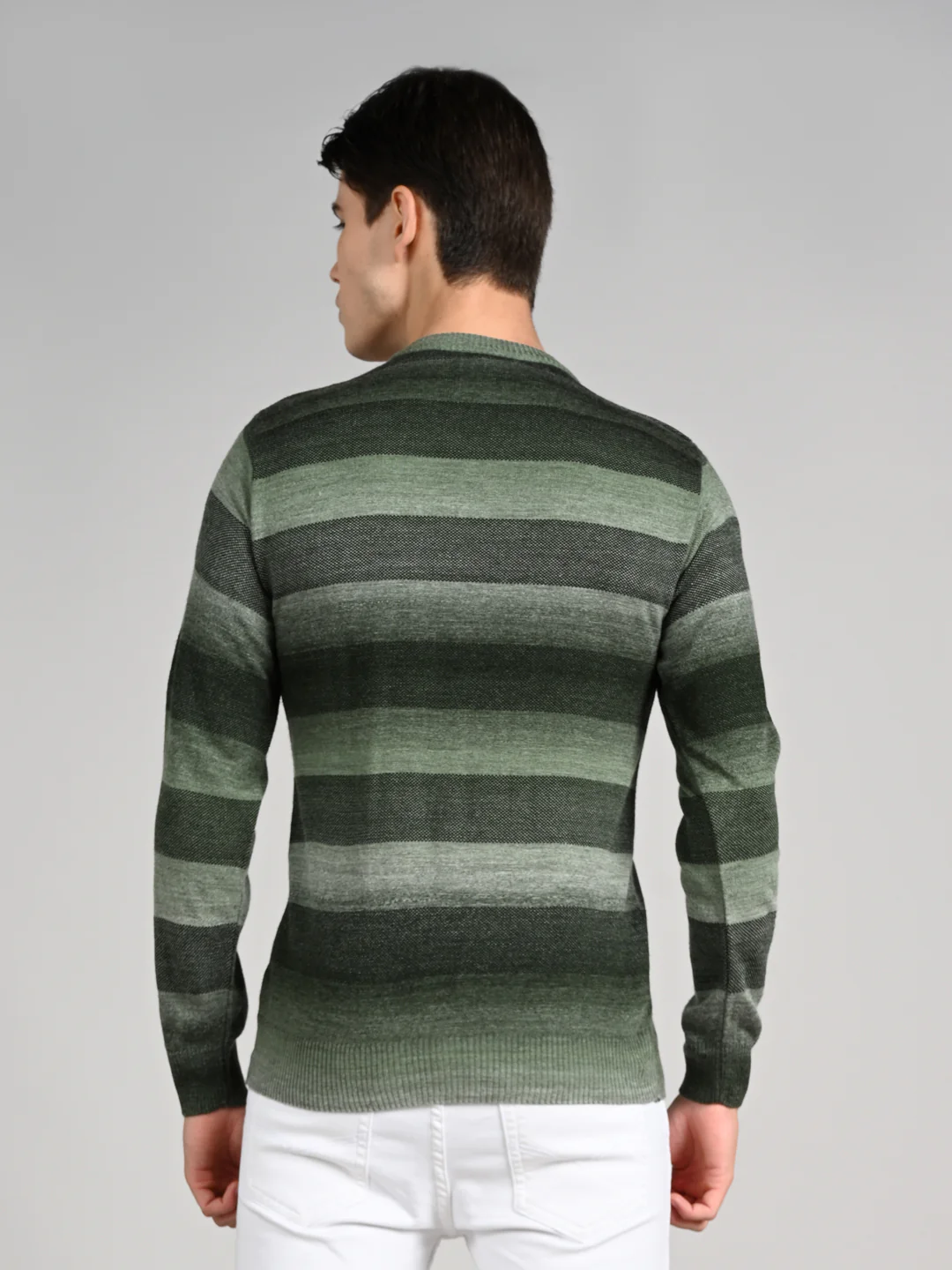 Killer Men Round Neck Green Sweaters - Image 7
