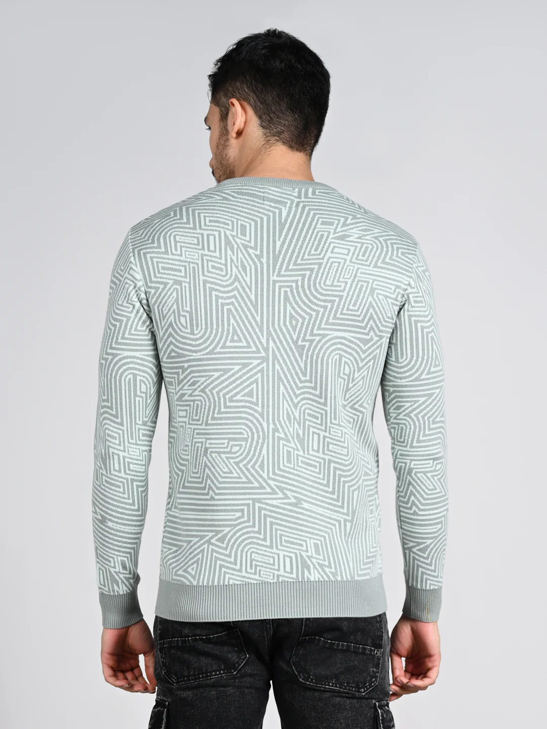 Killer Men Round Neck Green Sweaters - Image 7