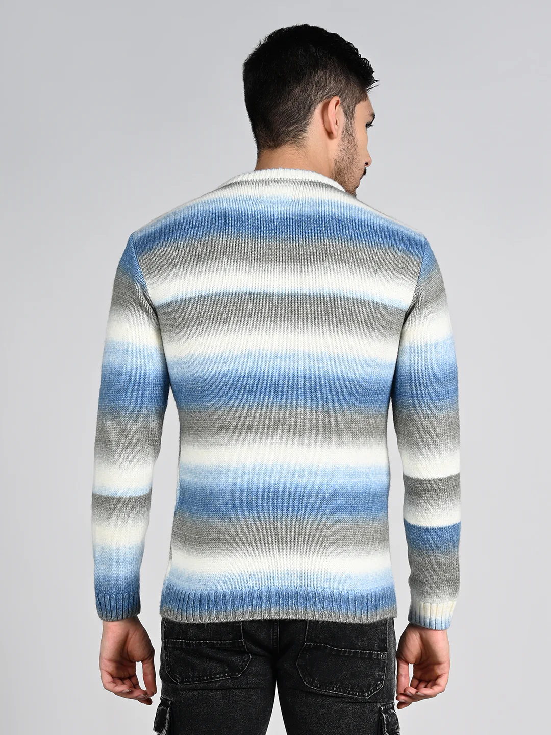 Killer Men Round Neck Khaki Sweaters - Image 7