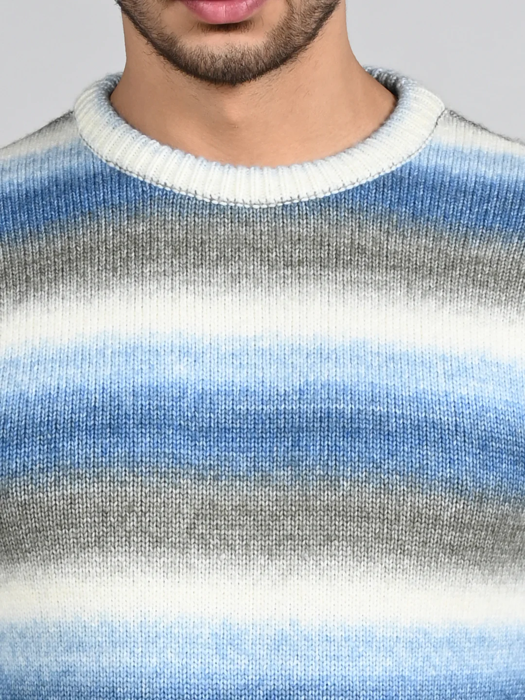 Killer Men Round Neck Khaki Sweaters - Image 8