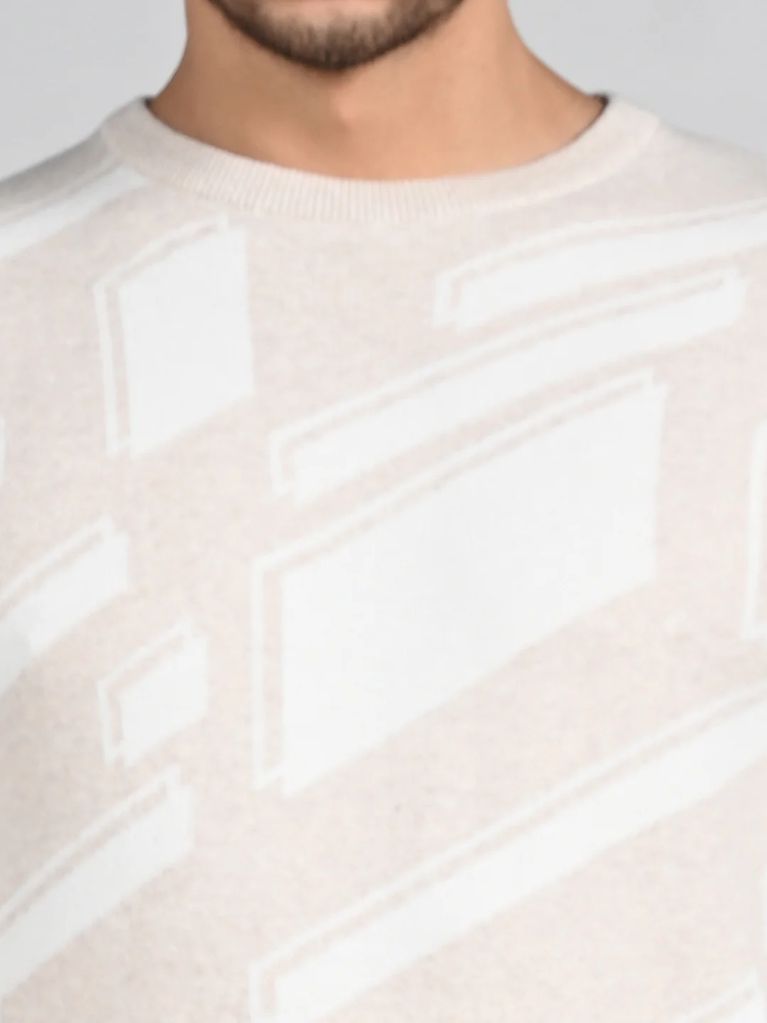 Killer Men Round Neck Khaki Sweaters - Image 8