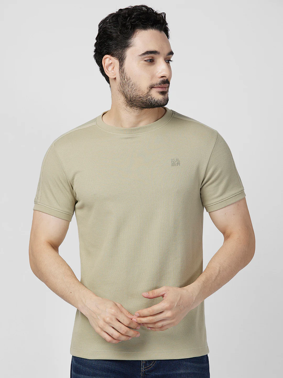 Killer Men Light Green Printed Slim Fit T-Shirts - Image 3