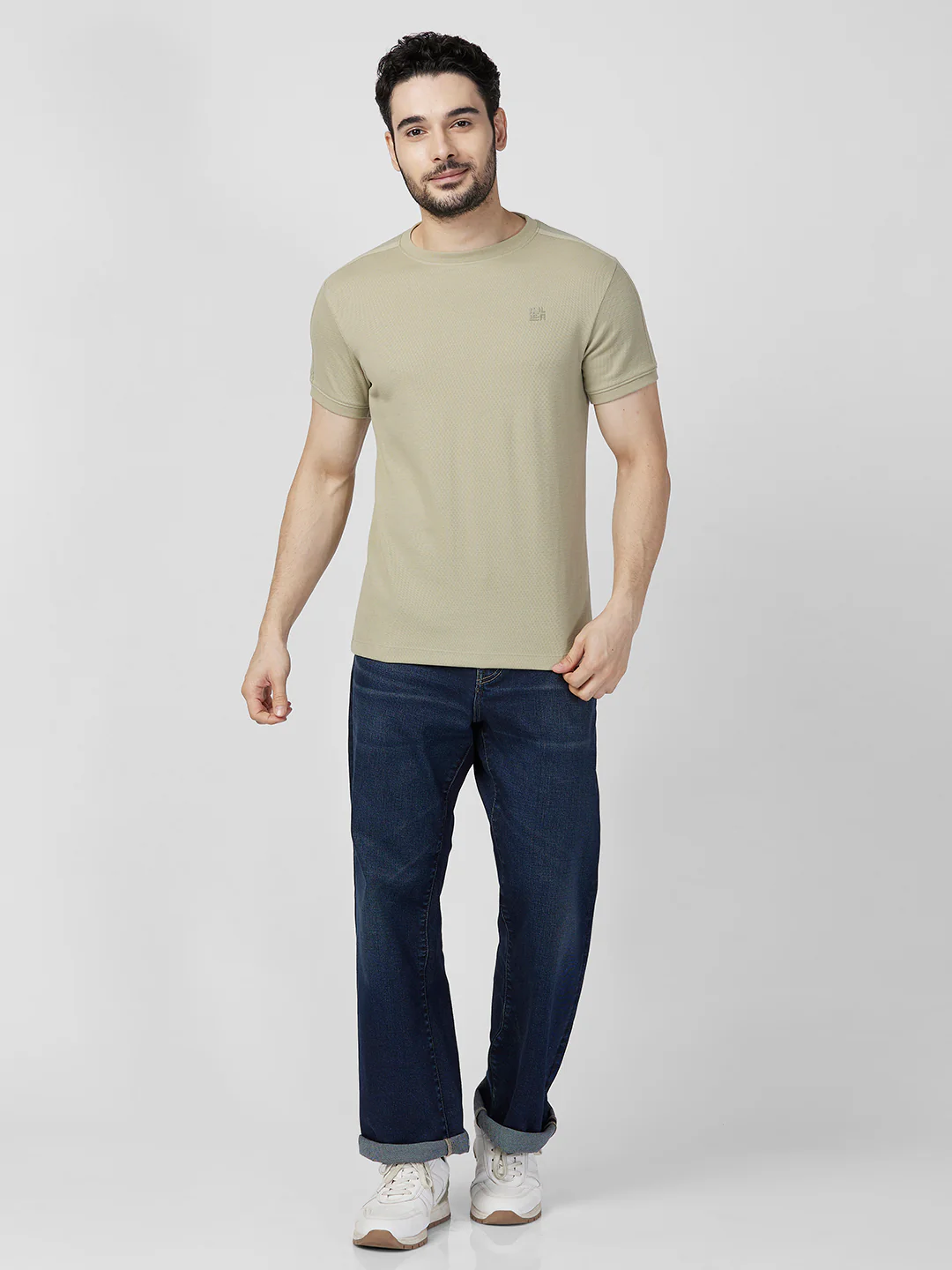 Killer Men Light Green Printed Slim Fit T-Shirts - Image 4