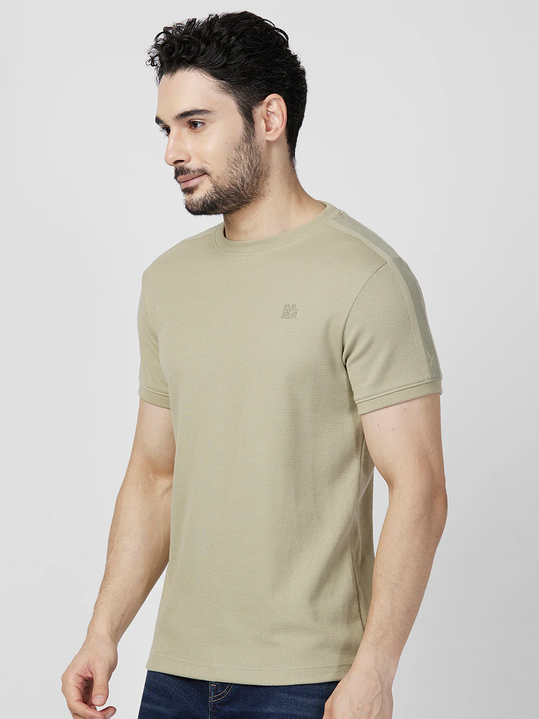 Killer Men Light Green Printed Slim Fit T-Shirts - Image 6