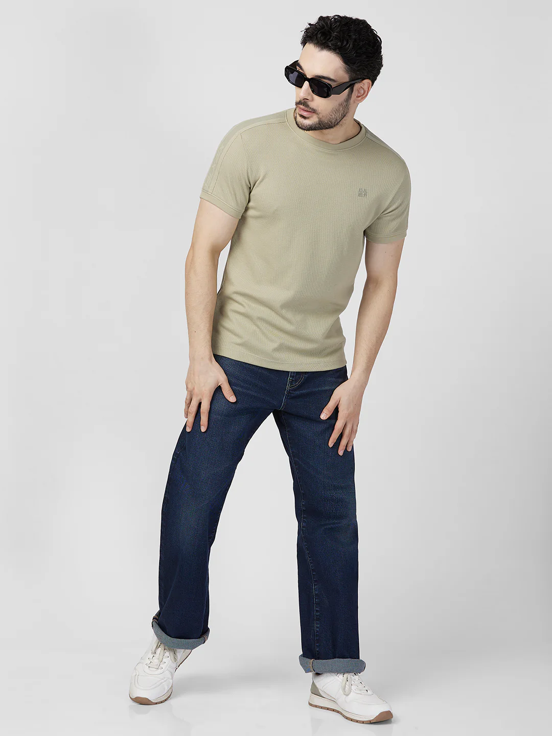 Killer Men Light Green Printed Slim Fit T-Shirts - Image 8