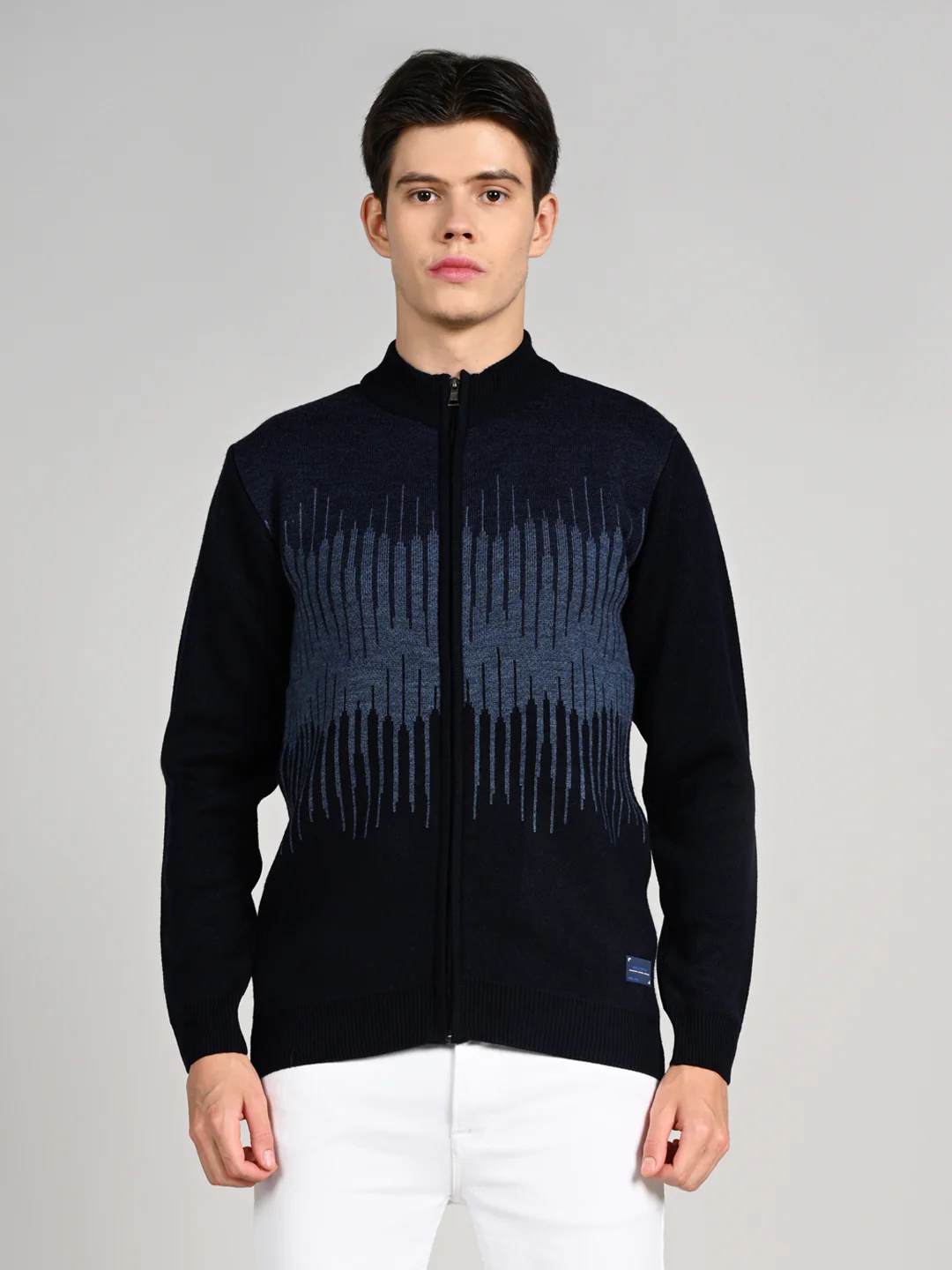 Killer Men Round Neck Navy Sweaters - Image 4