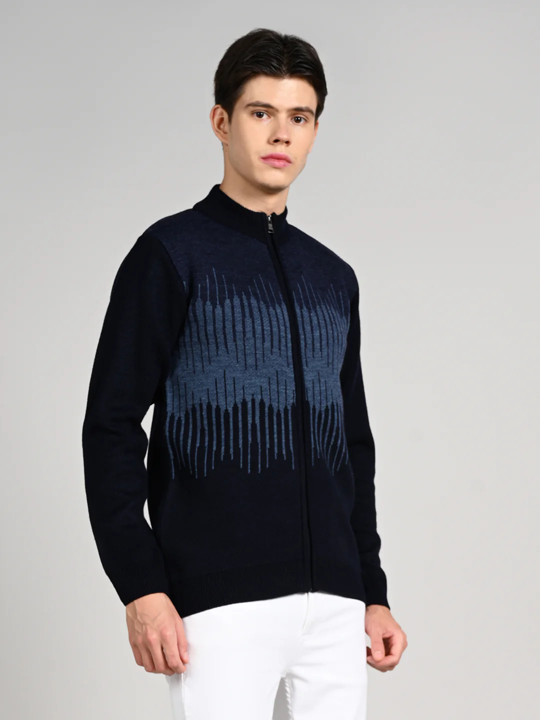 Killer Men Round Neck Navy Sweaters - Image 5
