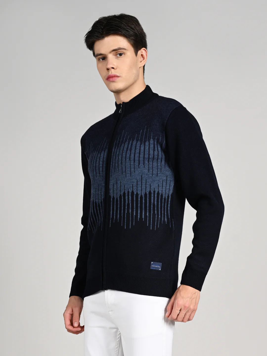 Killer Men Round Neck Navy Sweaters - Image 6