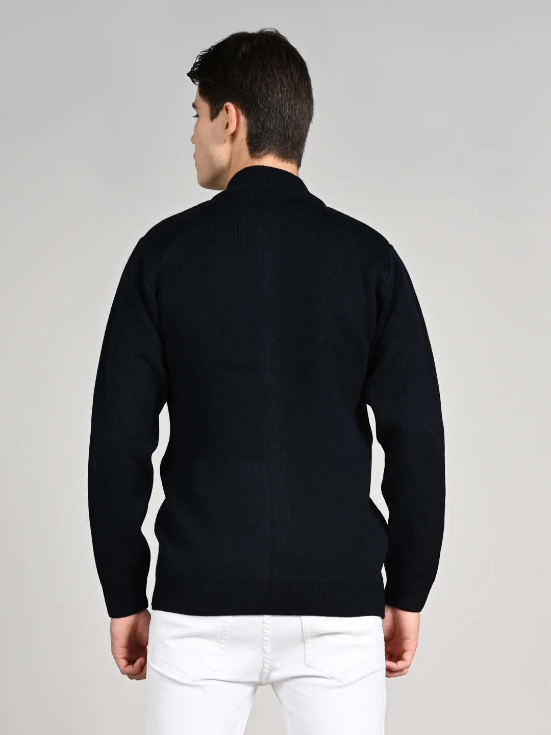Killer Men Round Neck Navy Sweaters - Image 7