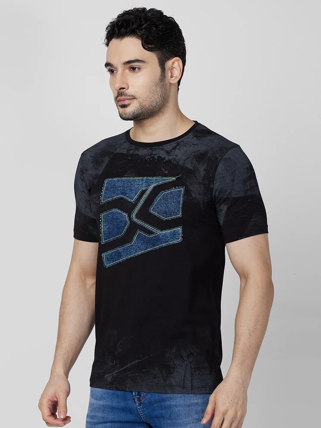 Killer Men Black Printed Slim Fit T-Shirts - Image 6