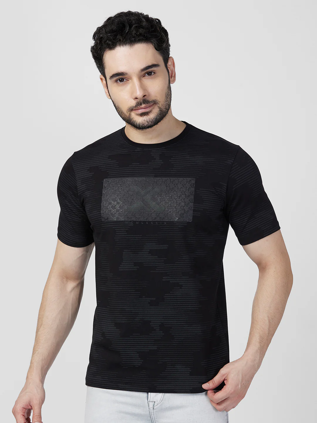 Killer Men Black Printed Slim Fit T-Shirts - Image 3