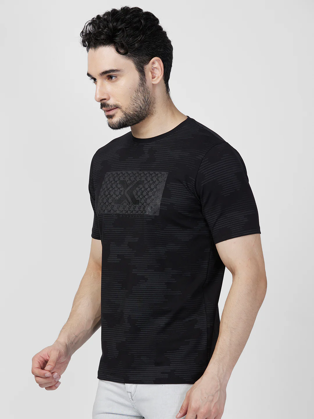 Killer Men Black Printed Slim Fit T-Shirts - Image 6