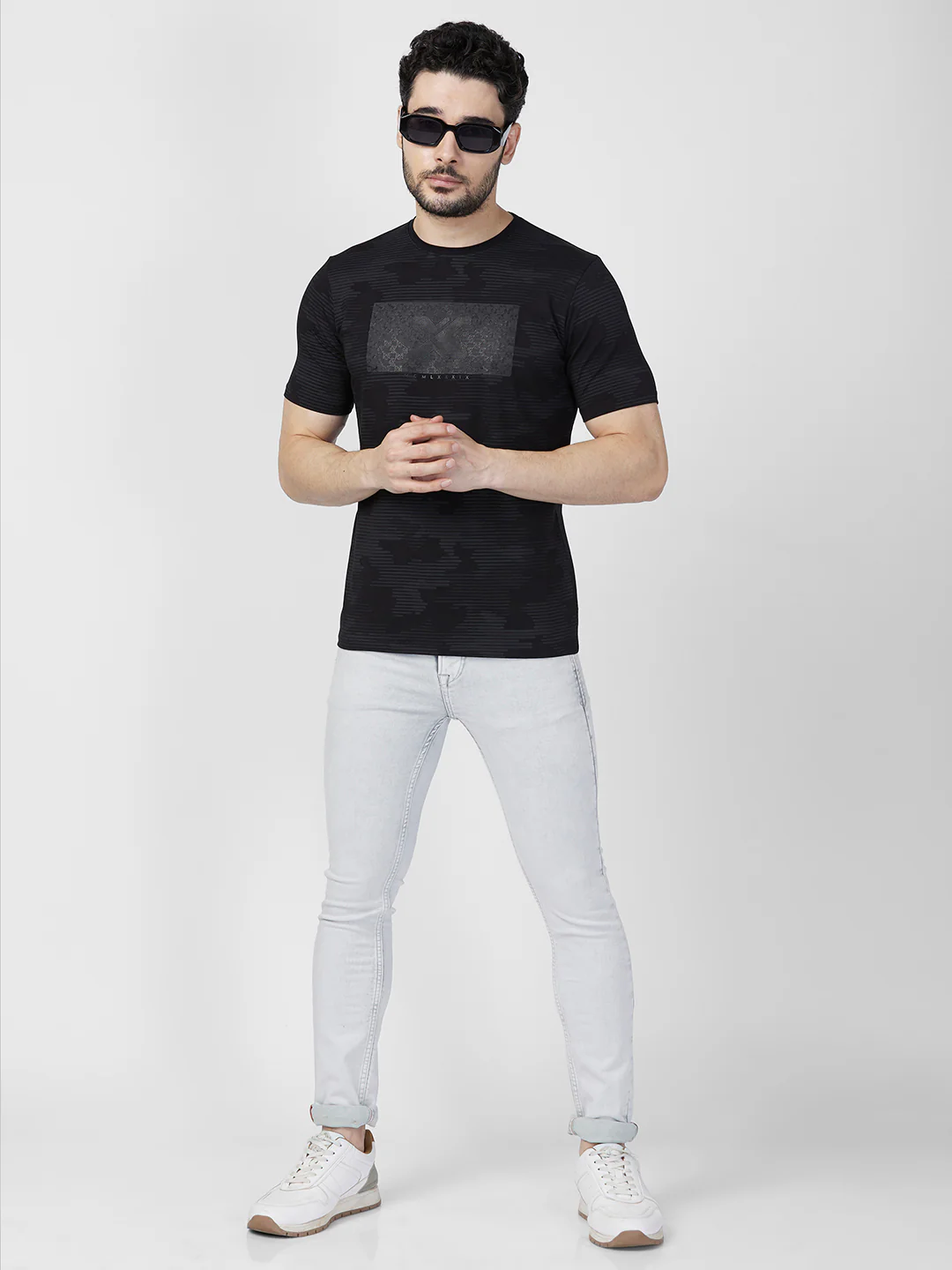 Killer Men Black Printed Slim Fit T-Shirts - Image 8