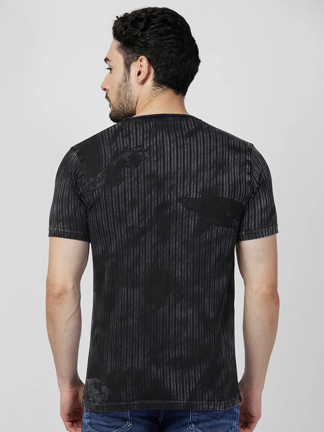 Killer Men Black Printed Slim Fit T-Shirts - Image 5