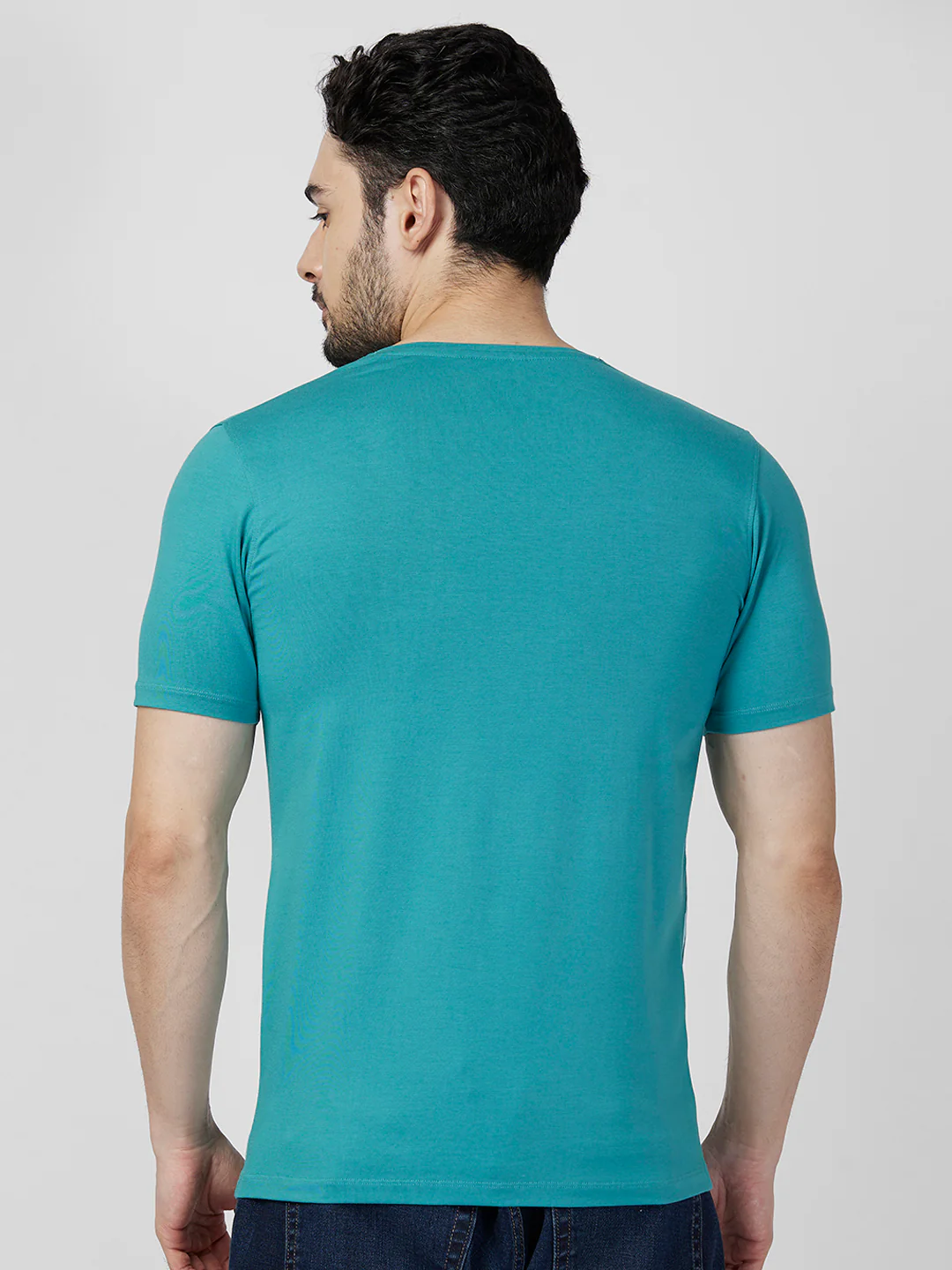 Killer Men Blue Printed Slim Fit T-Shirts - Image 5