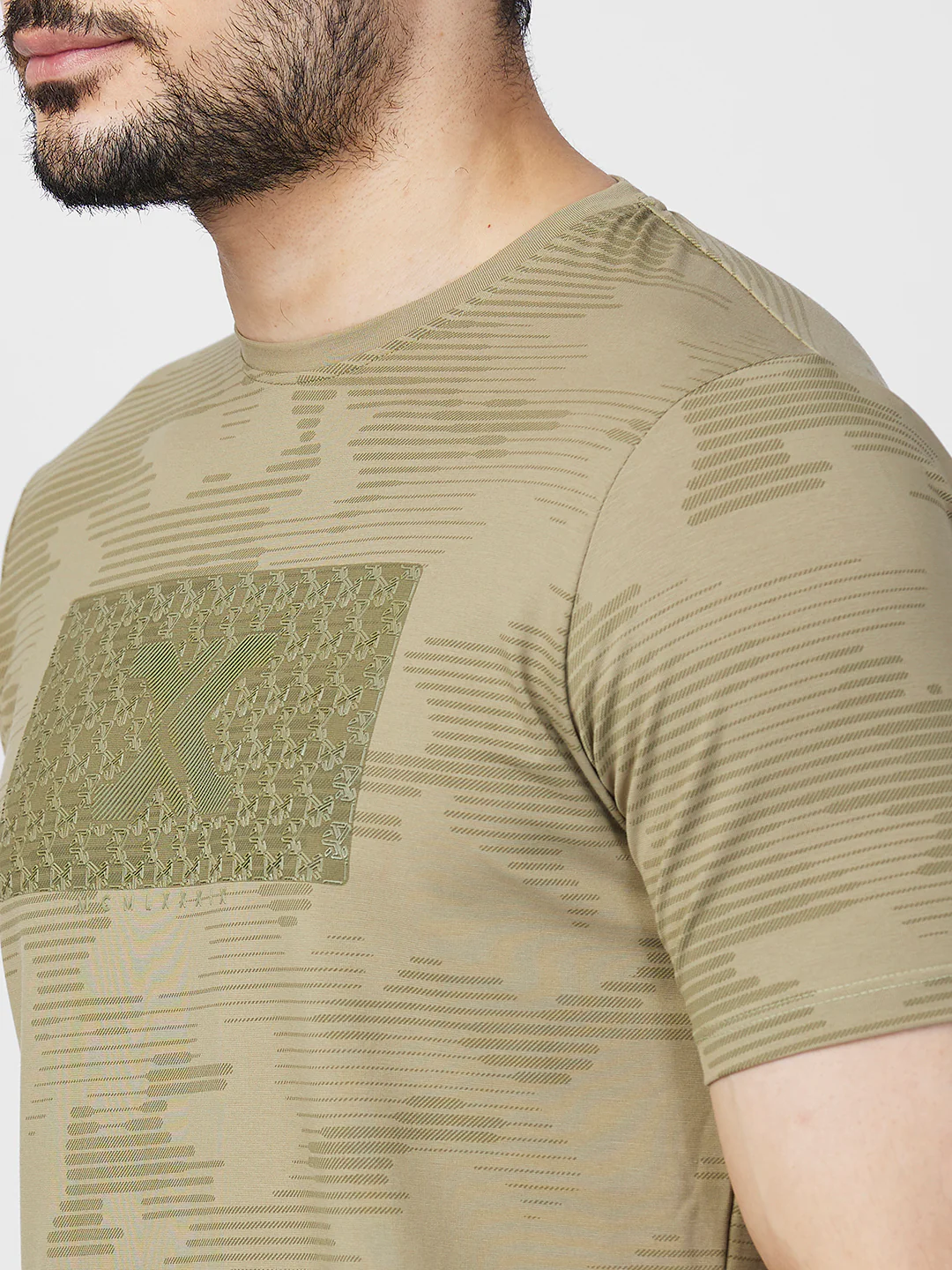 Killer Men Dark Green Printed Slim Fit T-Shirts - Image 7