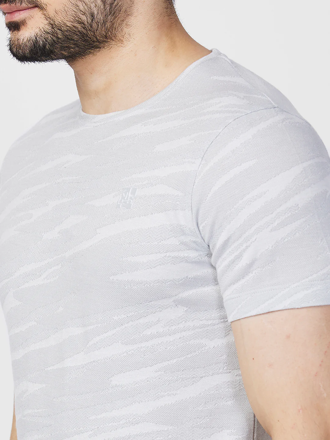 Killer Men Grey Printed Slim Fit T-Shirts - Image 7