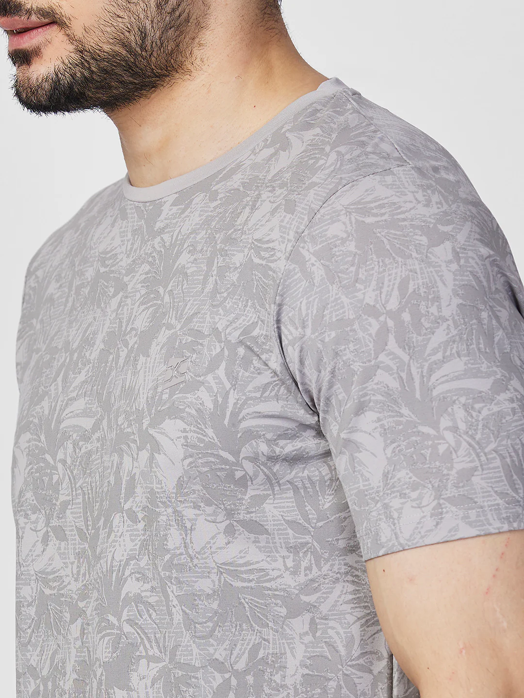 Killer Men Grey Printed Slim Fit T-Shirts - Image 7