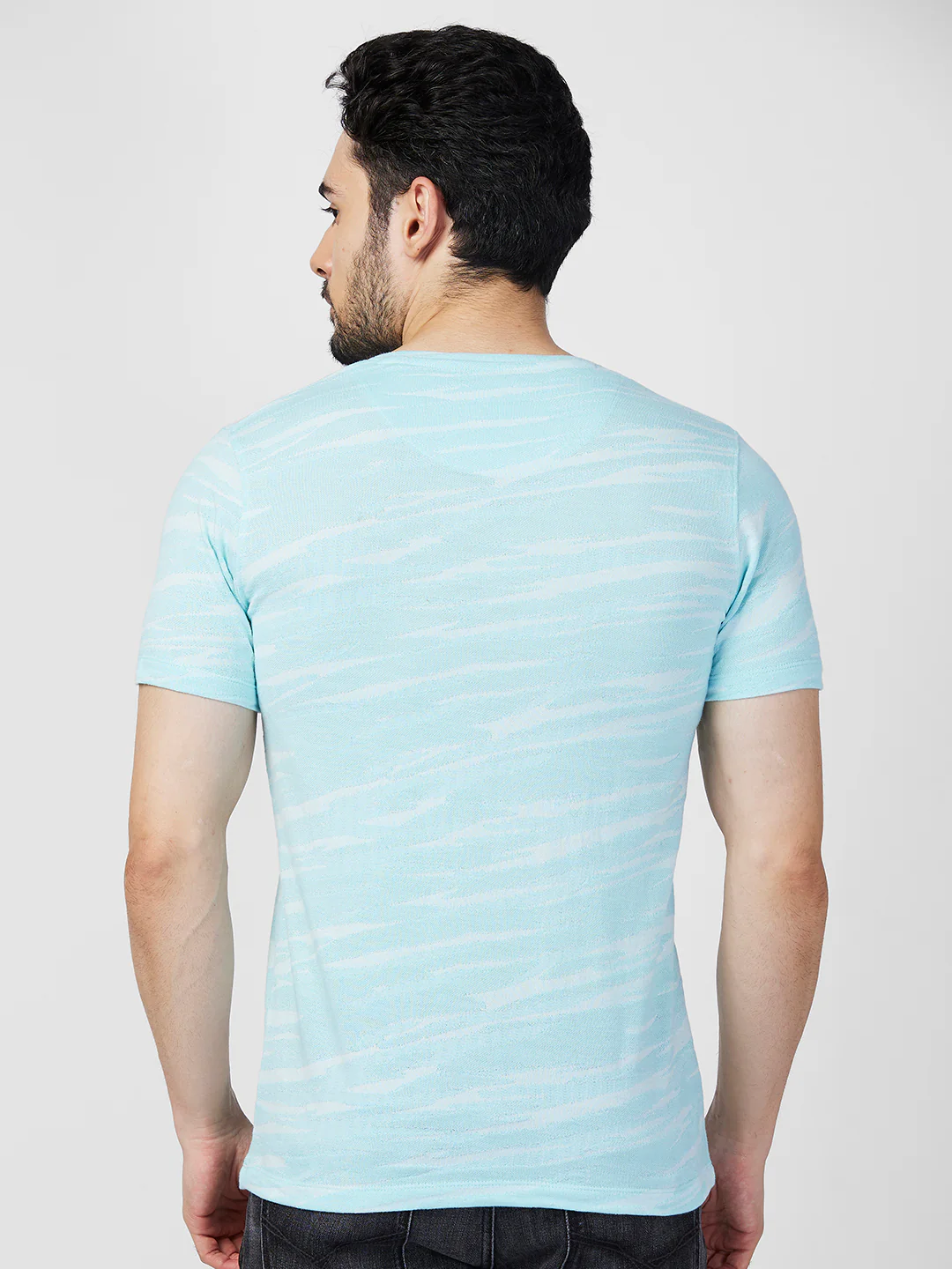 Killer Men Light Green Printed Slim Fit T-Shirts - Image 5